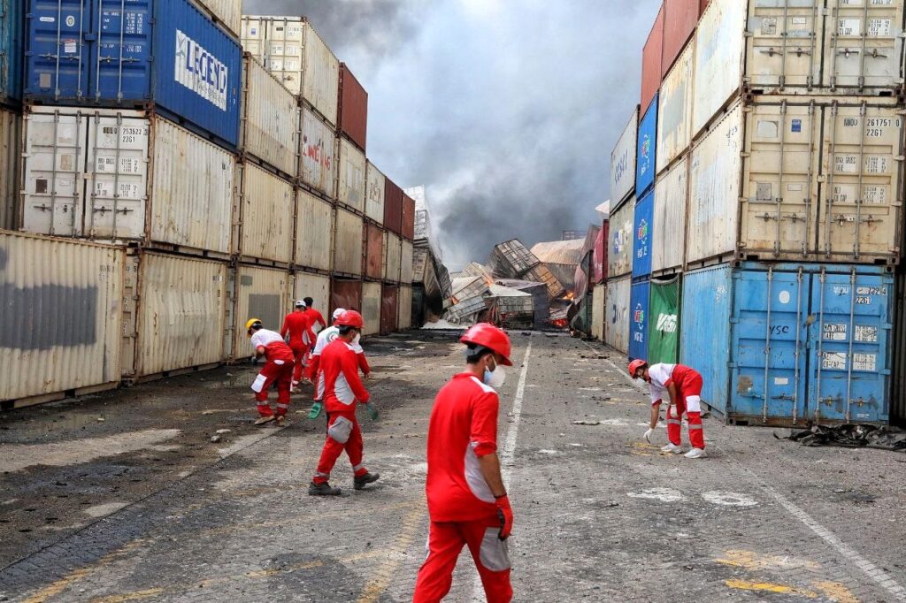 toxic cargo fire